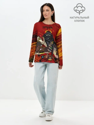 Лонгслив женский. Хлопок / Hades - Аид