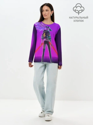 Лонгслив женский. Хлопок / KDA Akali