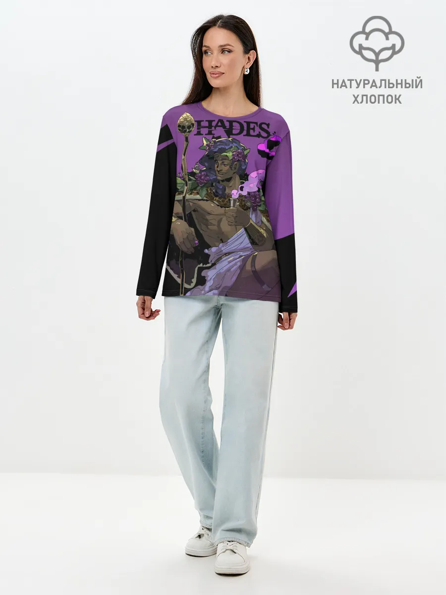 Лонгслив женский. Хлопок / Hades - Дионис