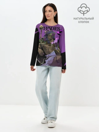 Лонгслив женский. Хлопок / Hades - Дионис