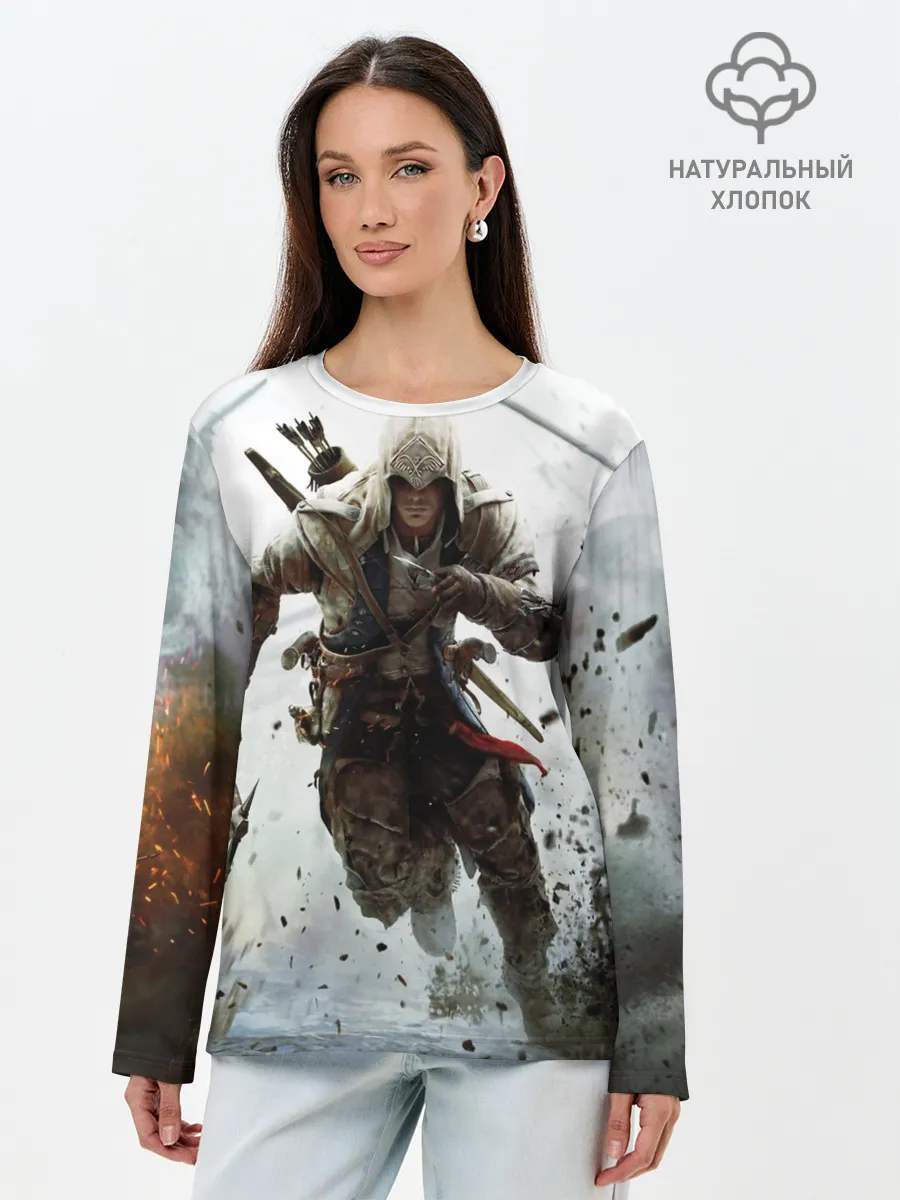 Лонгслив женский. Хлопок / Assassin’s Creed 3