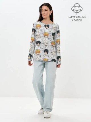 Лонгслив женский. Хлопок / Обещанный Неверленд