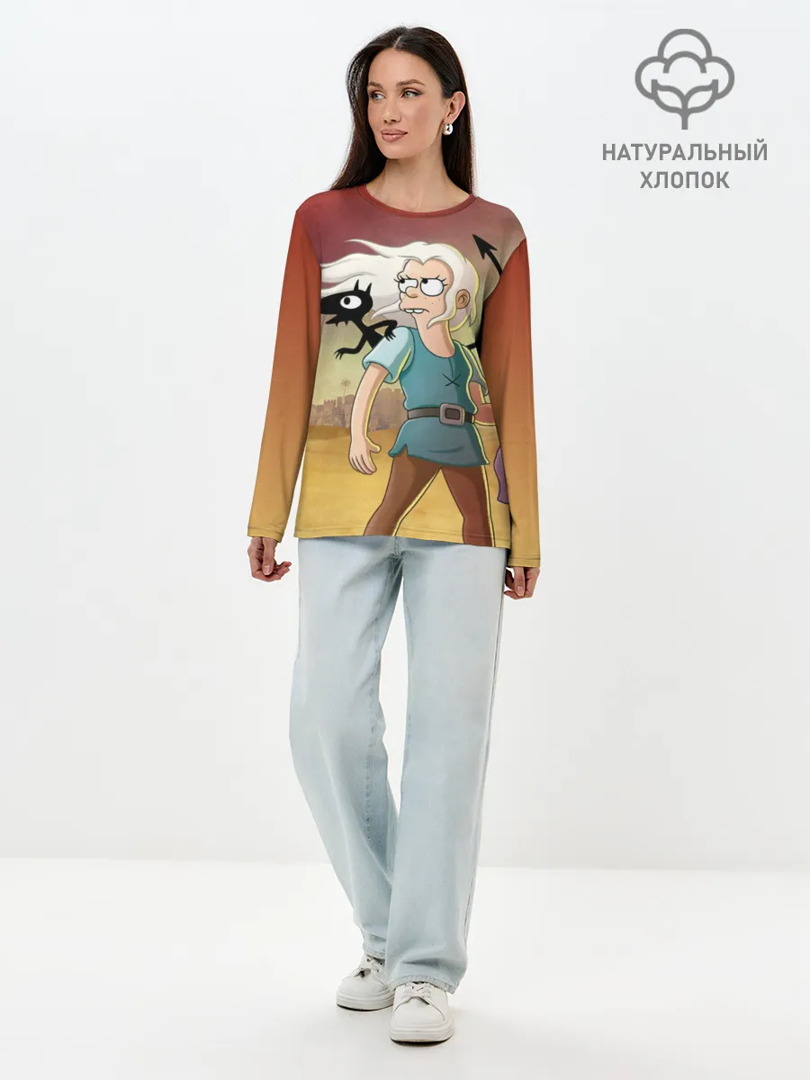 Лонгслив женский. Хлопок / Разочарование