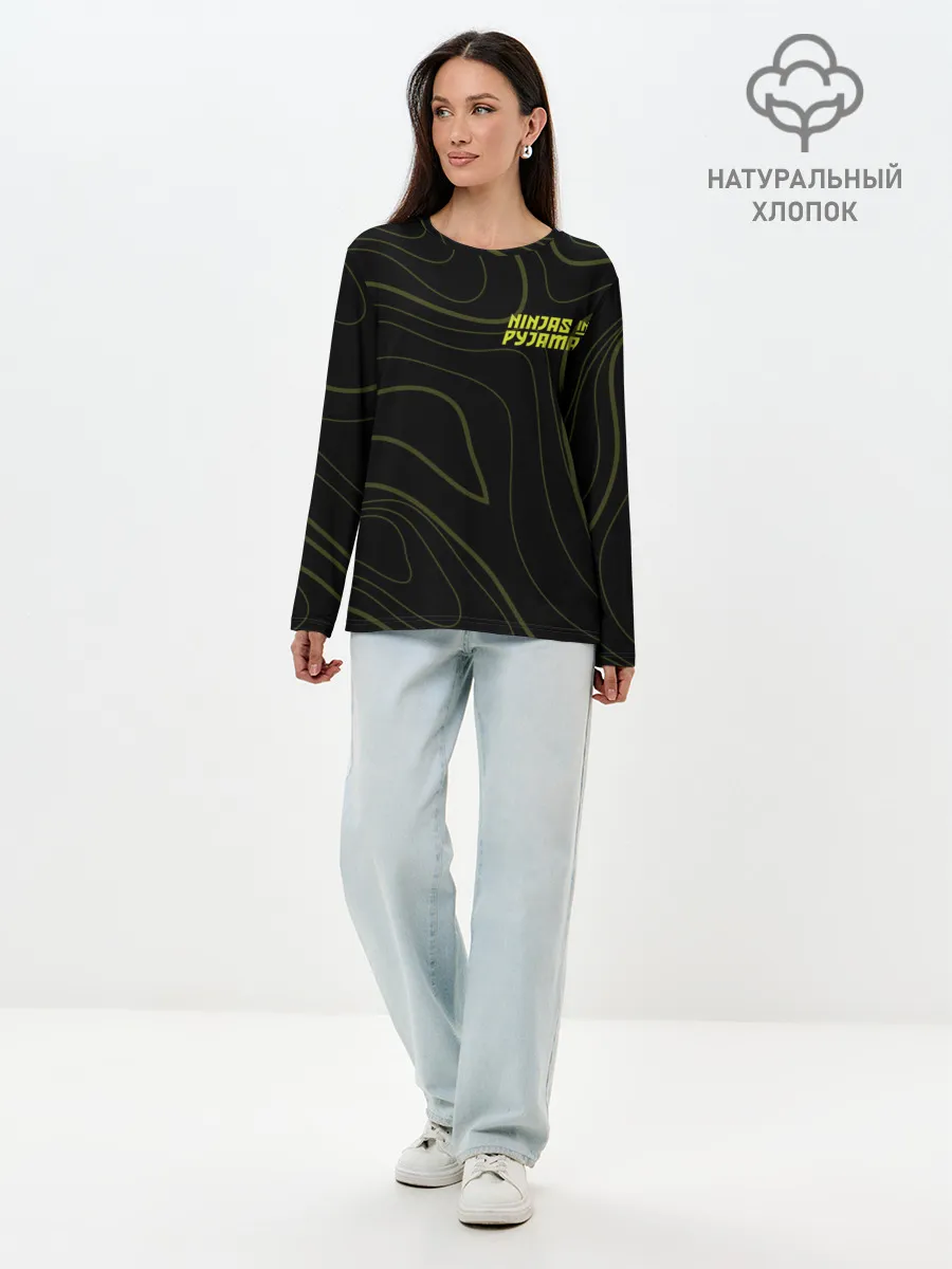 Лонгслив женский. Хлопок / Ninjas In Pyjamas