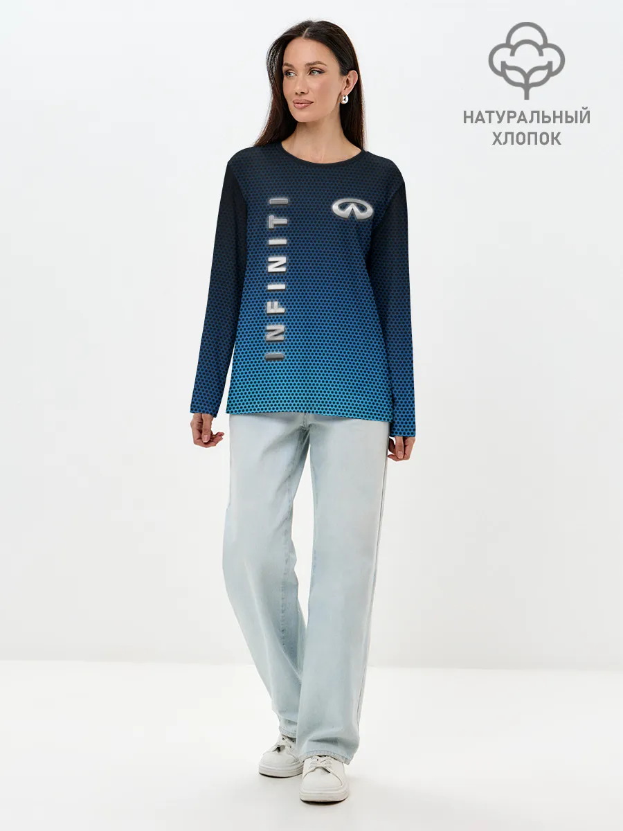 Лонгслив женский. Хлопок / INFINITI