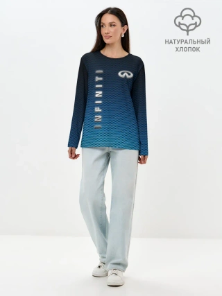 Лонгслив женский. Хлопок / INFINITI