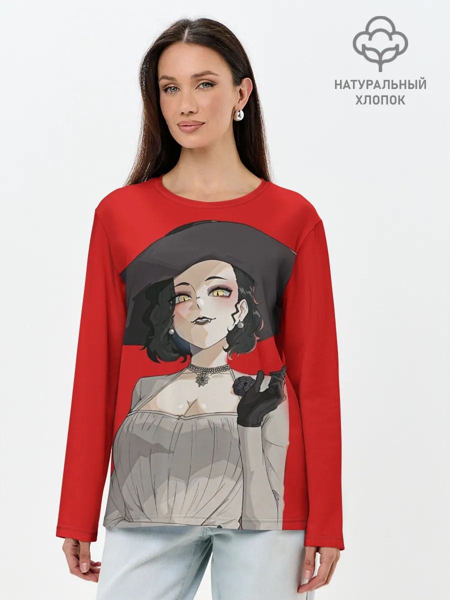 Лонгслив женский. Хлопок / Residen Evil Вампирша village