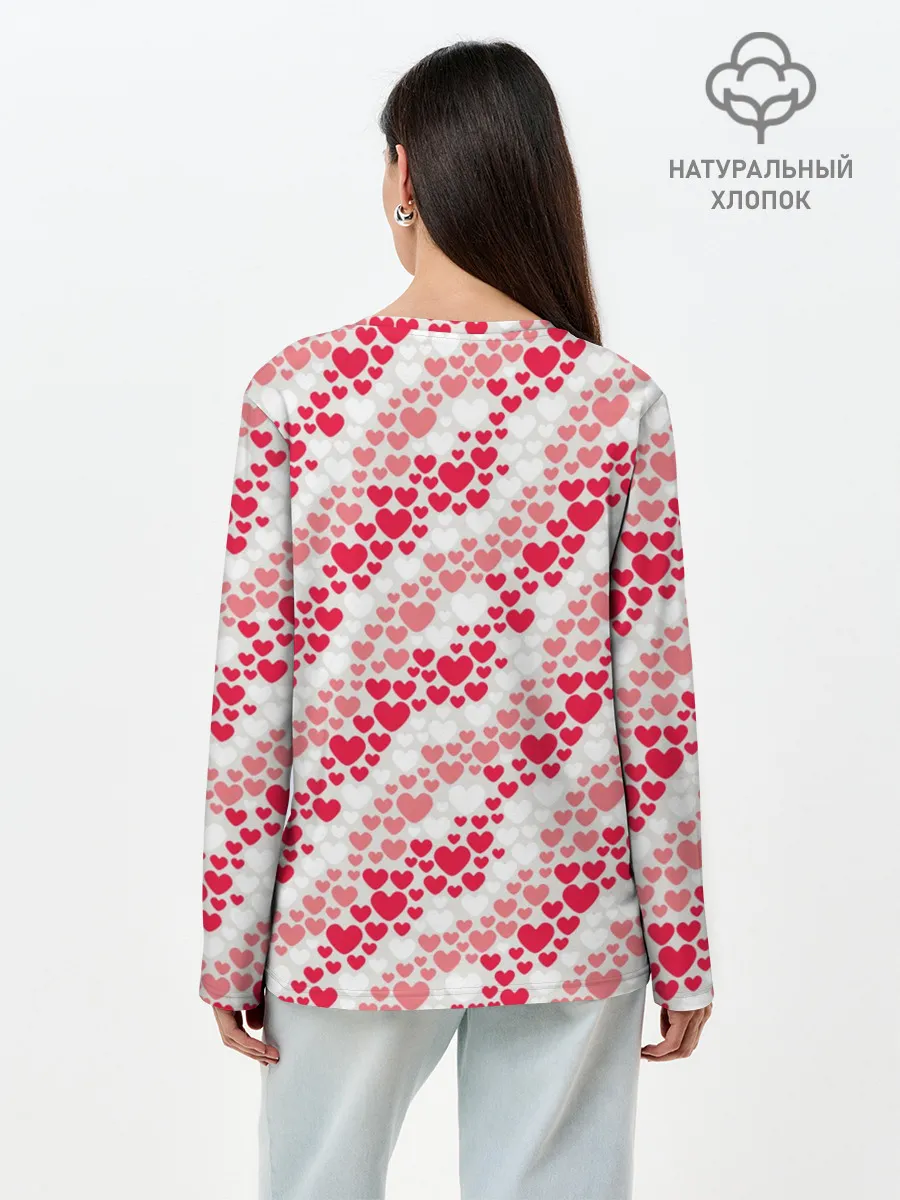 Лонгслив женский. Хлопок / Волны Любви