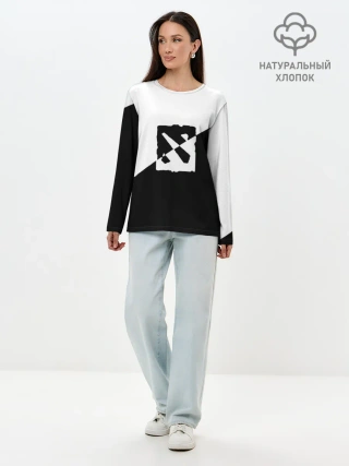 Лонгслив женский. Хлопок / DOTA2