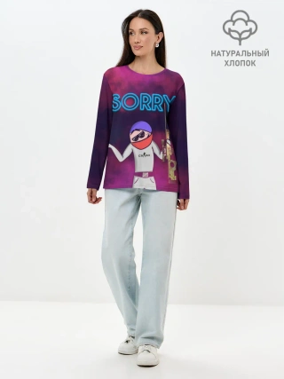 Лонгслив женский. Хлопок / Sorry CS GO