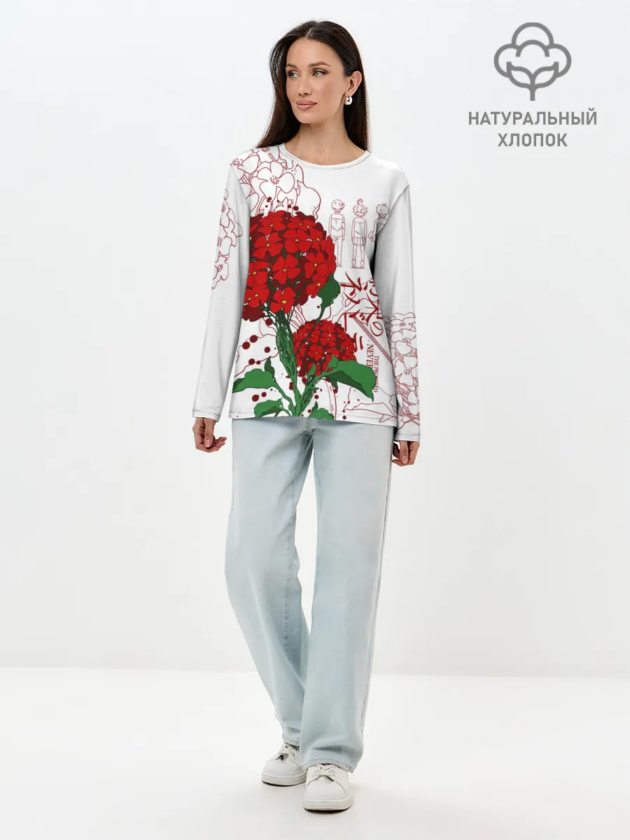 Лонгслив женский. Хлопок / Обещанный Неверленд