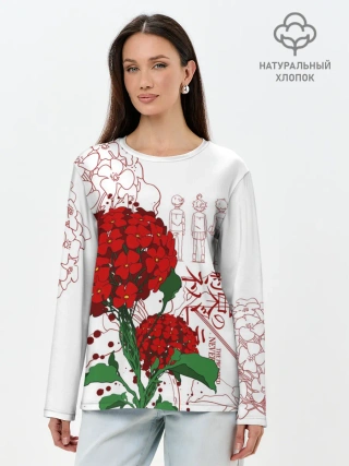 Лонгслив женский. Хлопок / Обещанный Неверленд