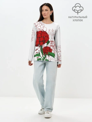 Лонгслив женский. Хлопок / Обещанный Неверленд