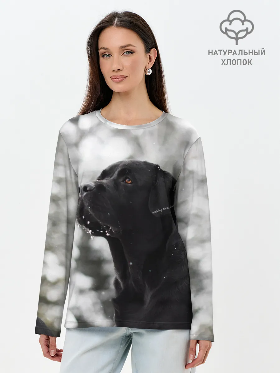Лонгслив женский. Хлопок / Лабрадор Марк
