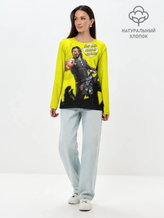 Лонгслив женский. Хлопок / Cyberpunk 2077 | Breathtaking