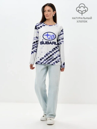 Лонгслив женский. Хлопок / SUBARU.