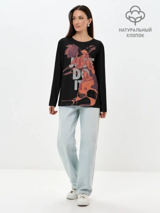 Лонгслив женский. Хлопок / Hinata Haikyuu just do it