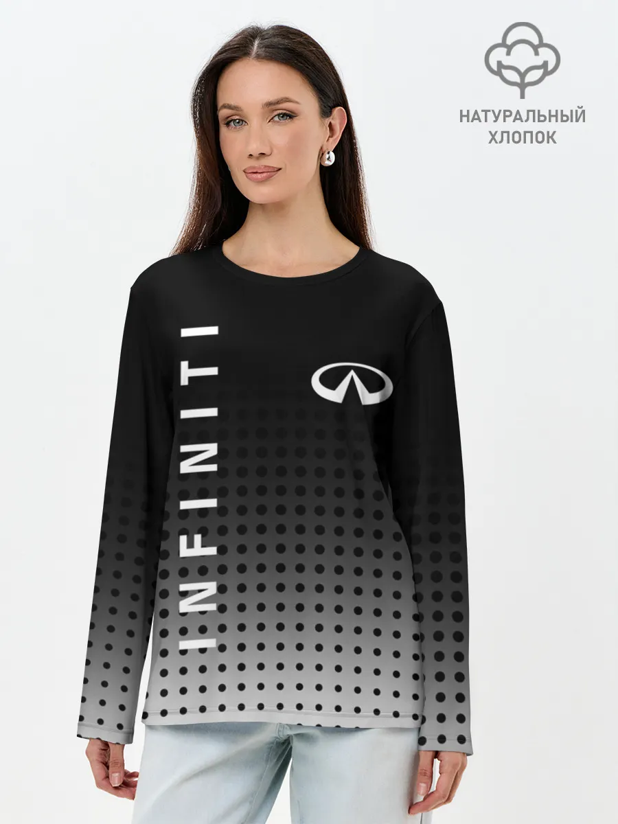 Лонгслив женский. Хлопок / Infiniti