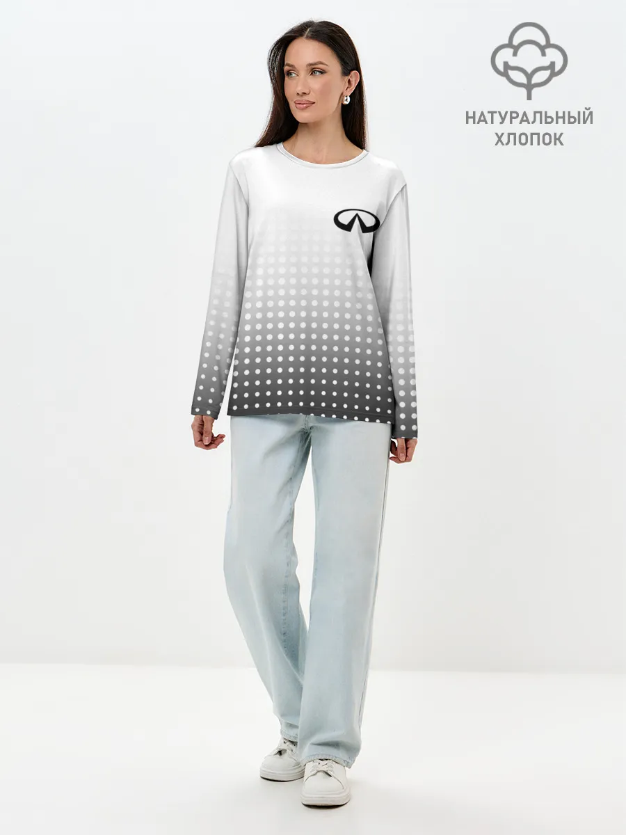 Лонгслив женский. Хлопок / Infiniti