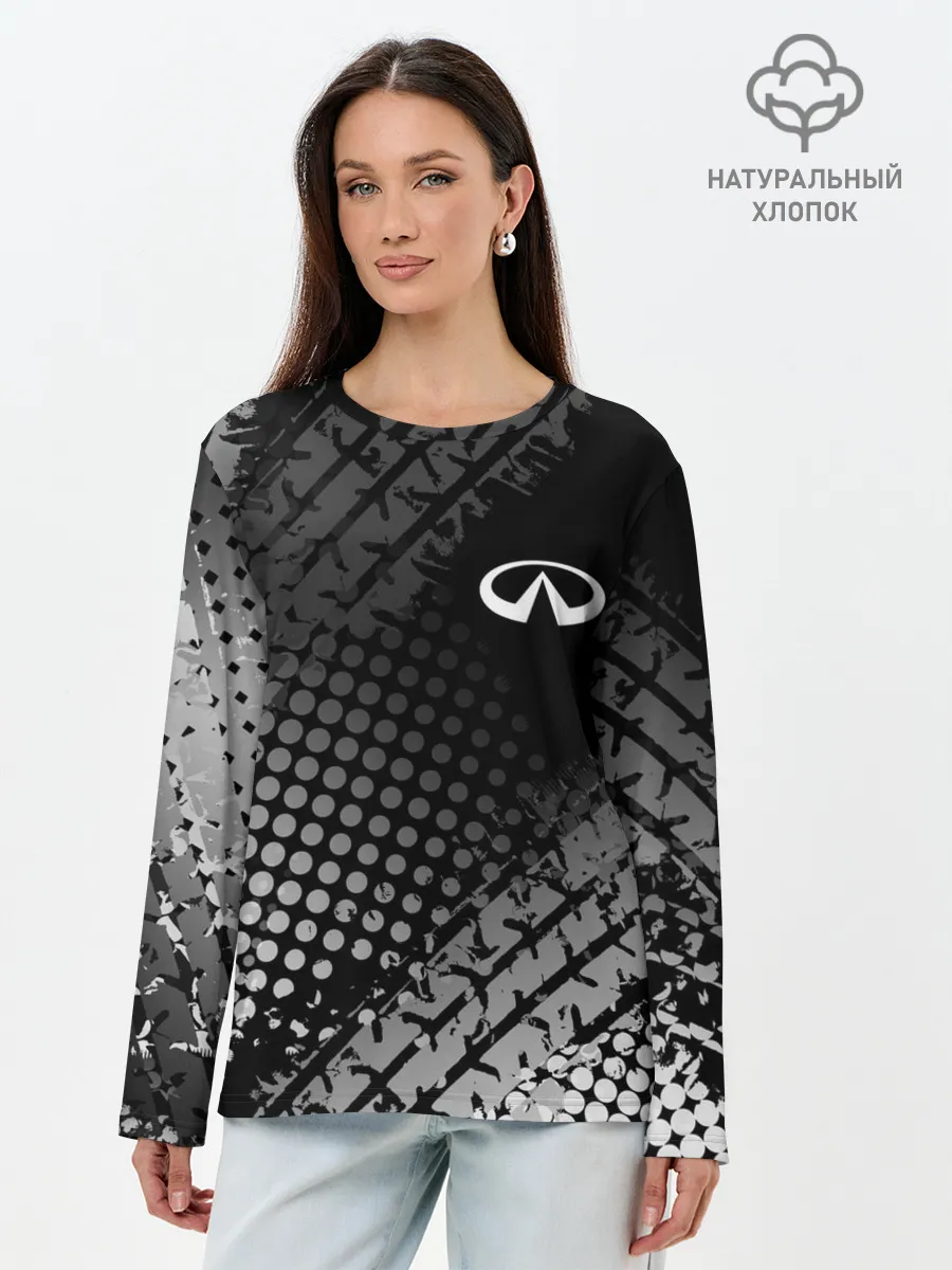 Лонгслив женский. Хлопок / Infiniti