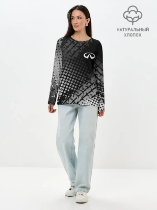 Лонгслив женский. Хлопок / Infiniti