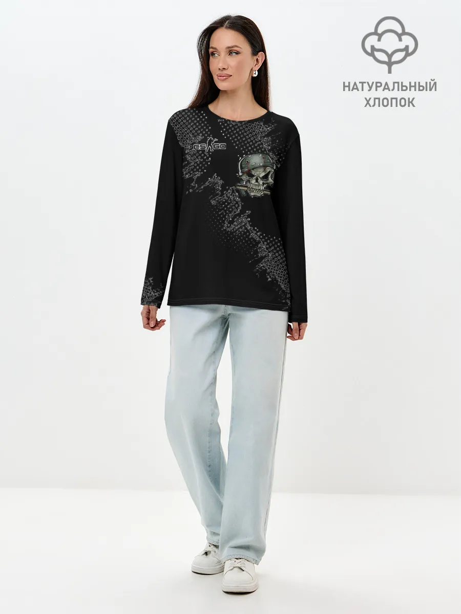 Лонгслив женский. Хлопок / Counter Strike