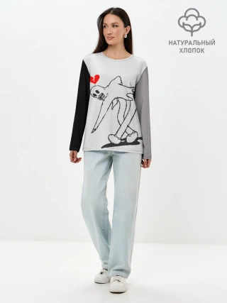 Лонгслив женский. Хлопок / GHOSTEMANE