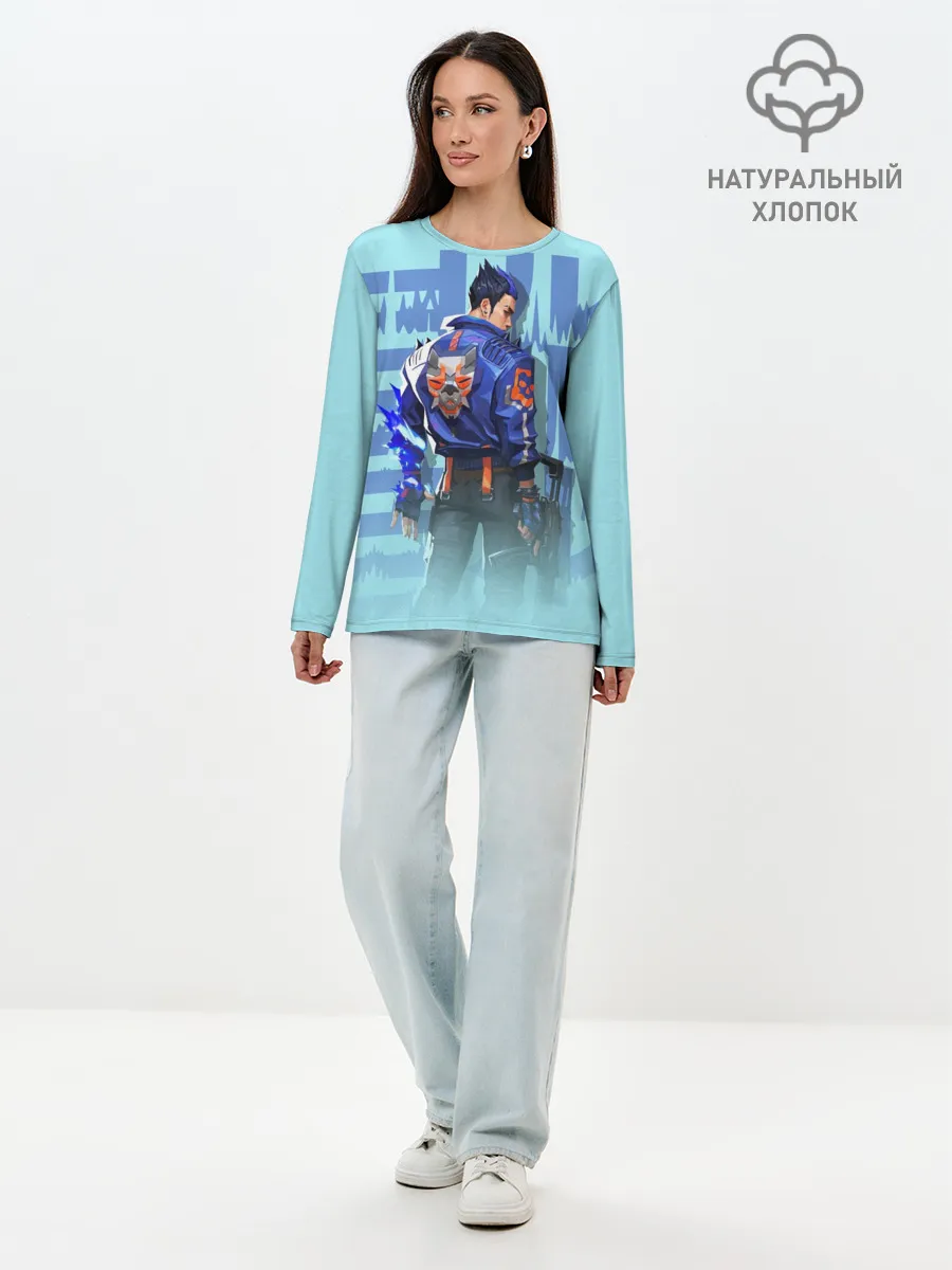 Лонгслив женский. Хлопок / ВАЛОРАНТ