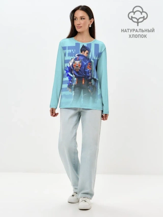 Лонгслив женский. Хлопок / ВАЛОРАНТ