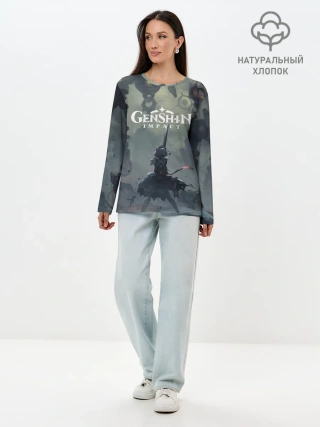 Лонгслив женский. Хлопок / Genshin impact | Noelle