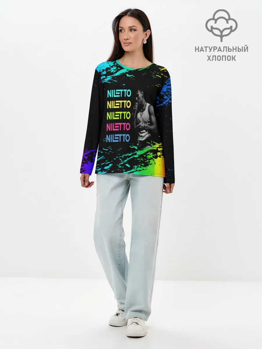 Лонгслив женский. Хлопок / niletto
