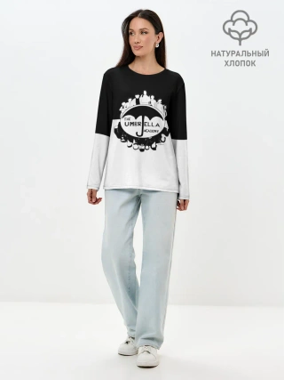 Лонгслив женский. Хлопок / академия амбрелла