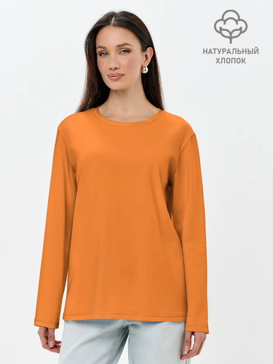 Лонгслив женский. Хлопок / Pizza