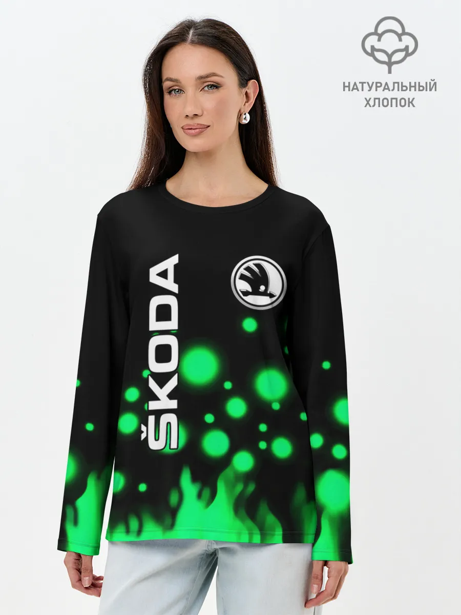 Лонгслив женский. Хлопок / Skoda