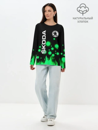 Лонгслив женский. Хлопок / Skoda