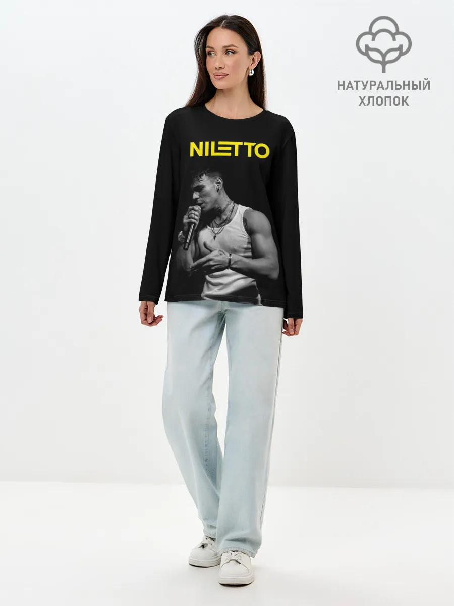 Лонгслив женский. Хлопок / НИЛЕТТО