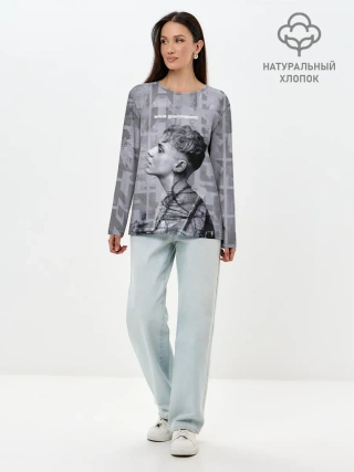 Лонгслив женский. Хлопок / Ваня Дмитриенко