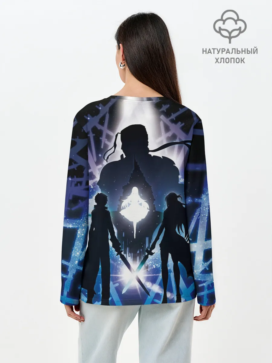 Лонгслив женский. Хлопок / Sword Art Online Кирито Асуна