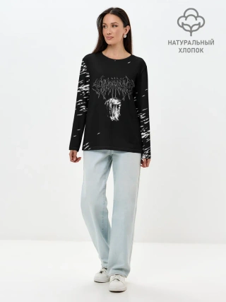 Лонгслив женский. Хлопок / GHOSTEMANE