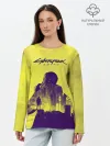 Лонгслив женский. Хлопок / Cyberpunk 2077
