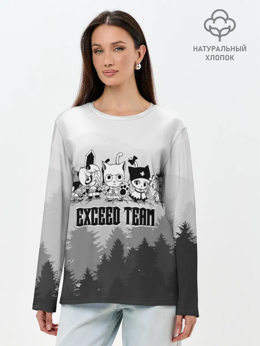 Лонгслив женский. Хлопок / Exceed Team