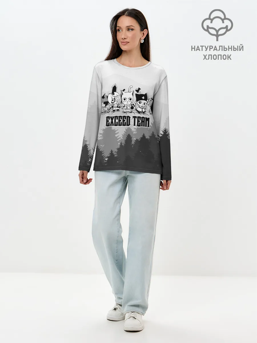 Лонгслив женский. Хлопок / Exceed Team