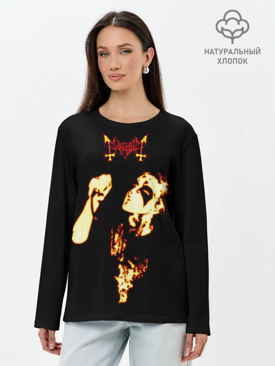 Лонгслив женский. Хлопок / Mayhem