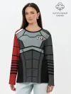 Лонгслив женский. Хлопок / КОСТЮМ N7 | MASS EFFECT N7 | МАСС ЭФФЕКТ Н7