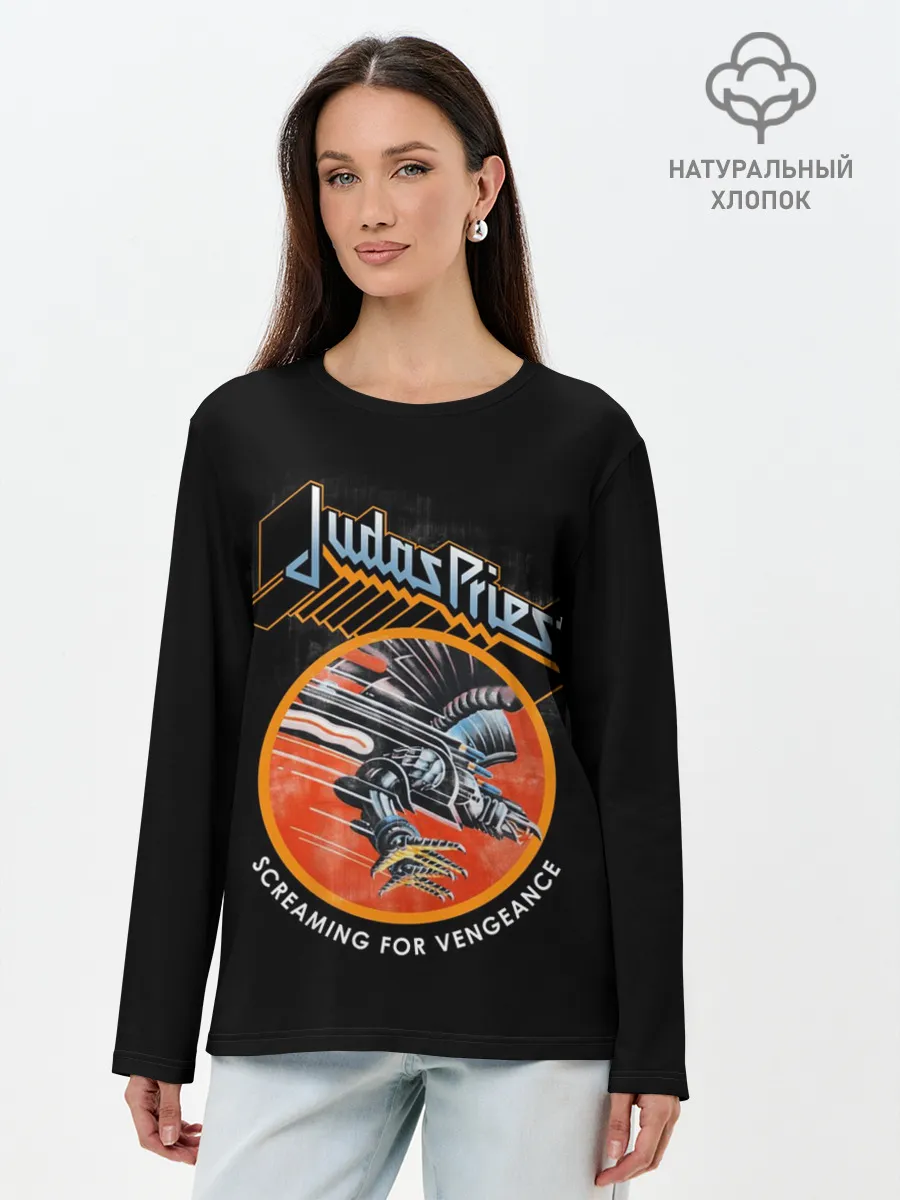 Лонгслив женский. Хлопок / Judas Priest