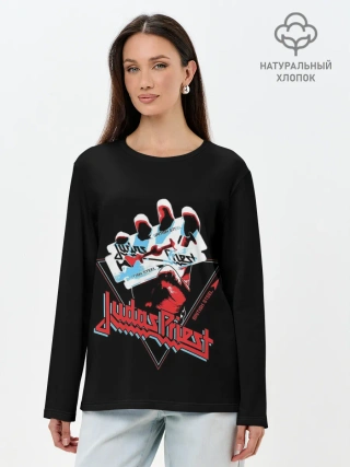 Лонгслив женский. Хлопок / Judas Priest