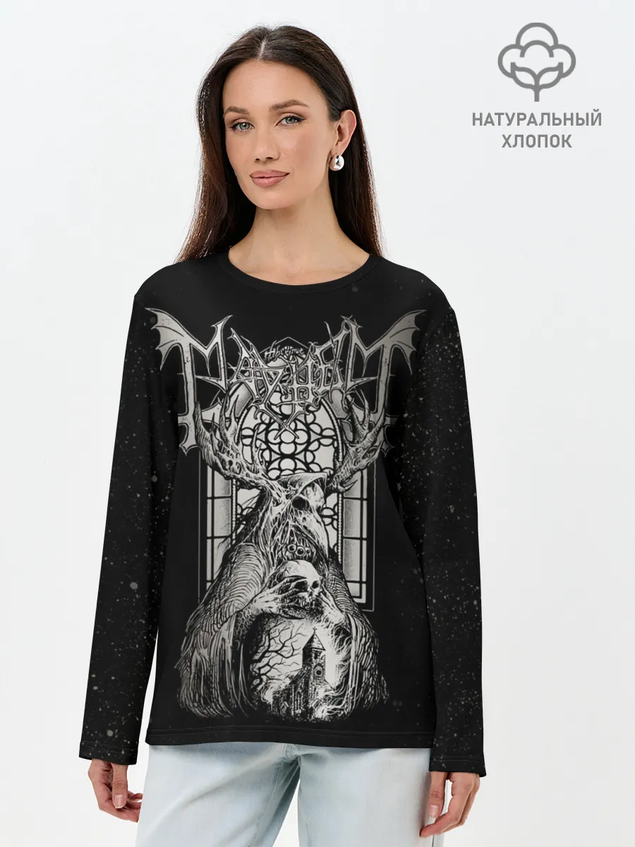 Лонгслив женский. Хлопок / MAYHEM