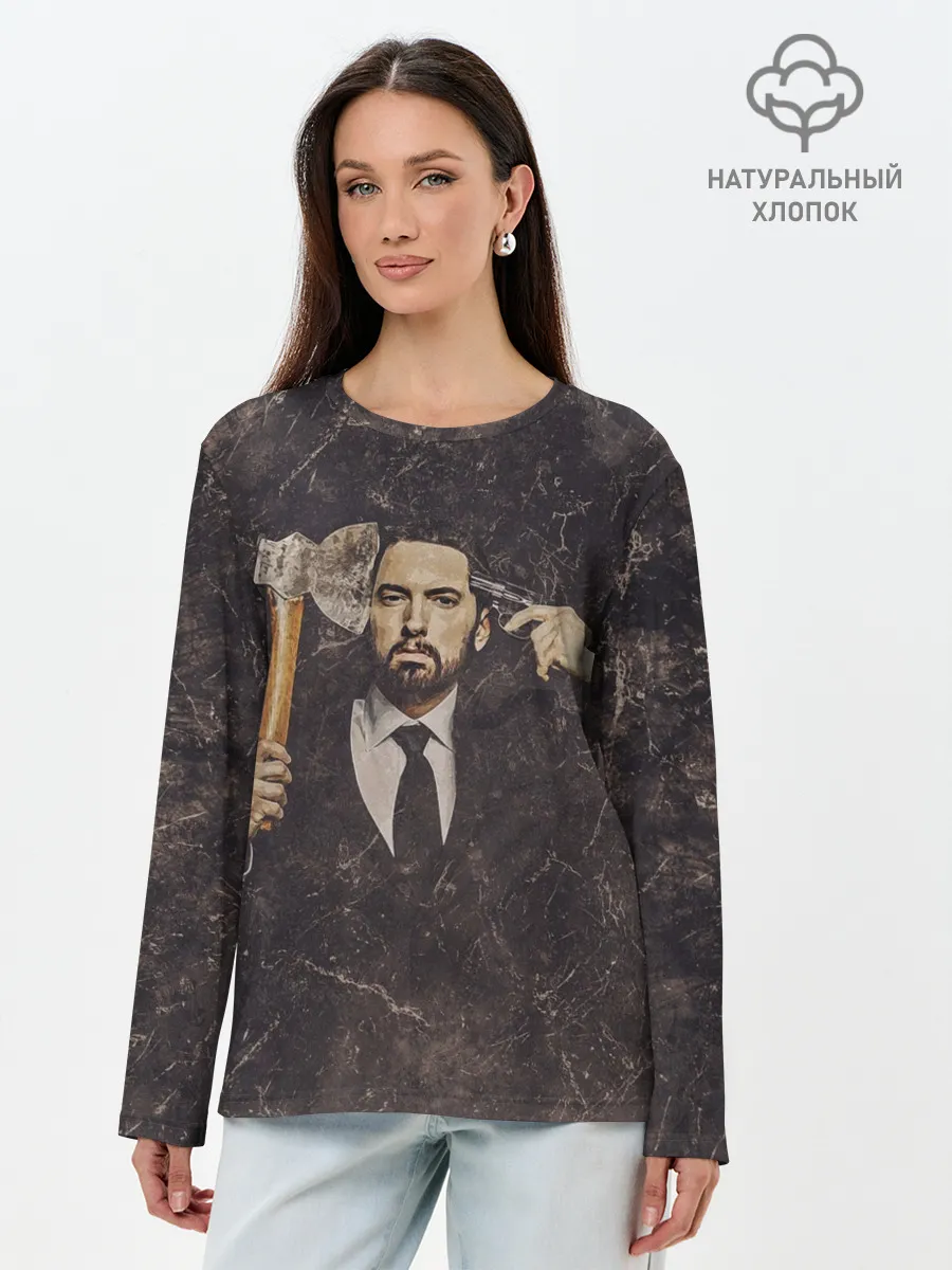 Лонгслив женский. Хлопок / Eminem