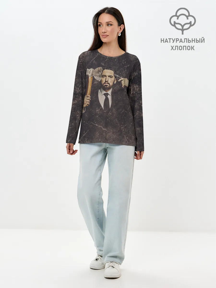 Лонгслив женский. Хлопок / Eminem