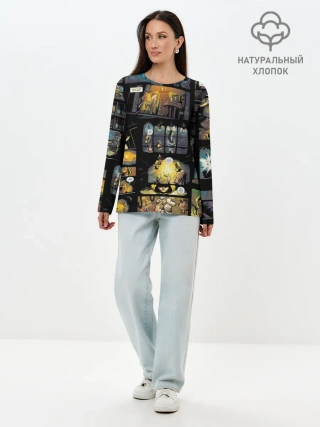 Лонгслив женский. Хлопок / LITTLE NIGHTMARES